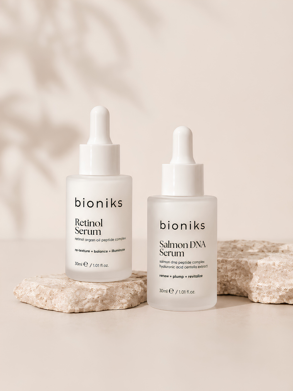 Retinol Serum & Salmon DNA Serum Night Rennewal Routine