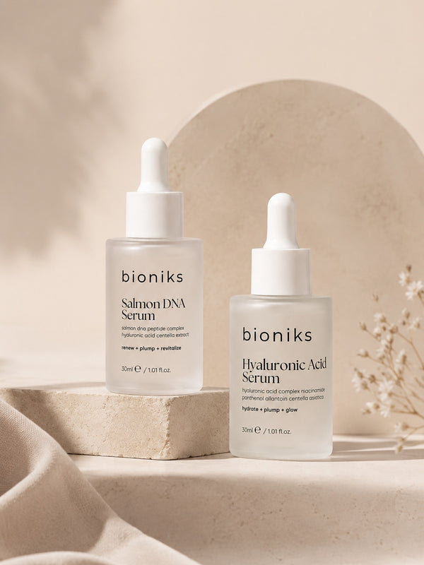 Salmon DNA Serum &  Hyaluronic Acid Serum Glow Boost Routine